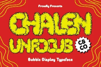 Chalen Unfocus font