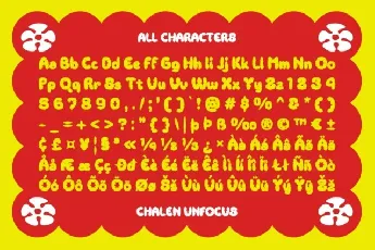 Chalen Unfocus font