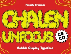 Chalen Unfocus font