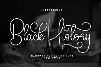 Black History Script font