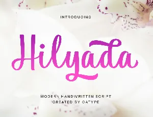 Hilyada font