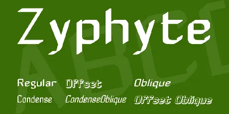 Zyphyte font