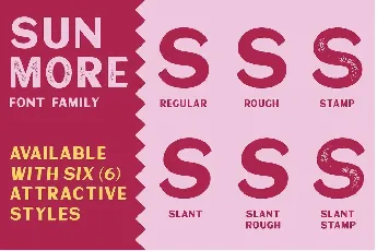 Sunmore Slant Free font