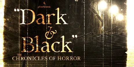 Dark & Black font