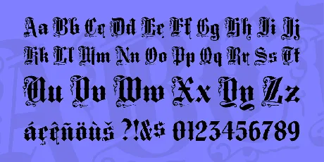 Middle Saxony Text font