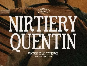 Nirtiery Quentin font