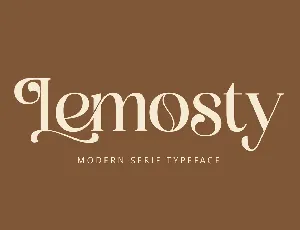 Lemosty font