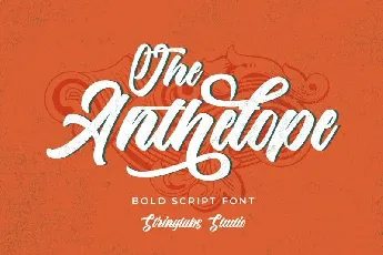 The Anthelope Retro Script font