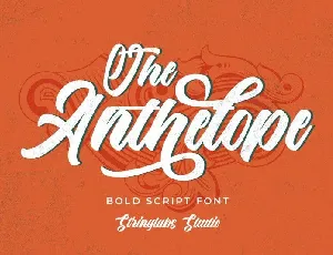 The Anthelope Retro Script font