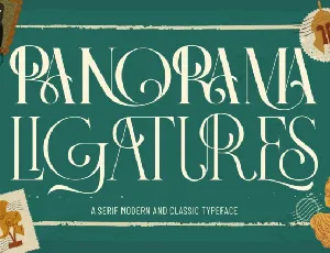 Panorama Ligatures font