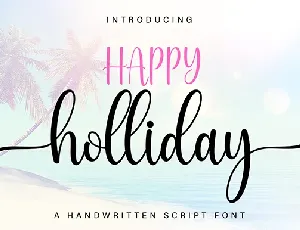 Happy Holliday font