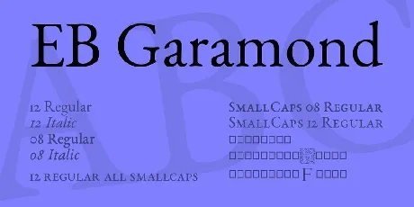 EB Garamond Family font