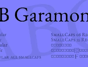 EB Garamond Family font