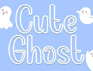 Cute Ghost Display font