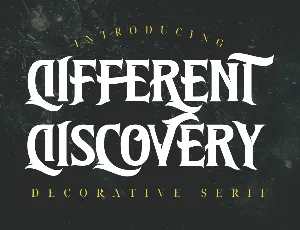 Different Discovery Demo font