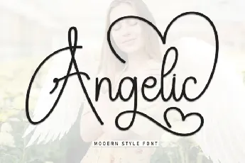 Angelic Script font