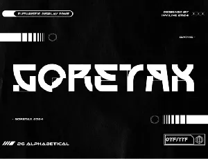 Goretax font