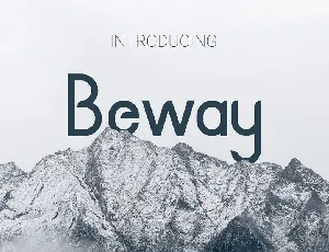 Beway font