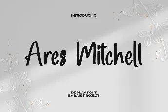 Ares Mitchel Demo font