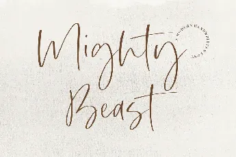 Mighty Beast font