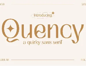 Quency Demo font