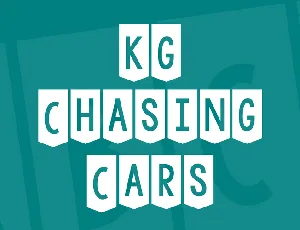 KG Chasing Cars font