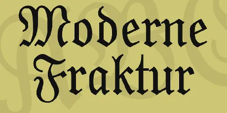 Moderne Fraktur font