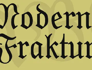 Moderne Fraktur font