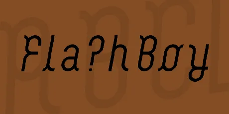 FlashBoy font