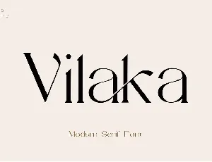 Vilaka Typeface font