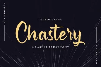 Chastery Brush font