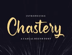 Chastery Brush font