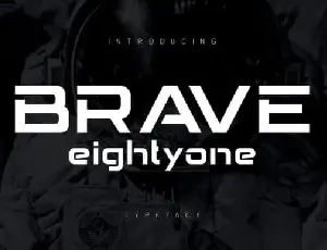 Brave Eighty Display font