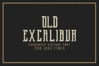 Old Excalibur Typeface font