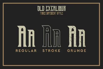 Old Excalibur Typeface font