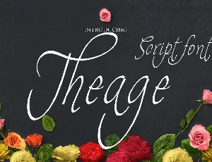 Theage Script font