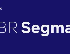 BR Segma Family font