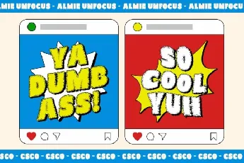 Almie Unfocus font