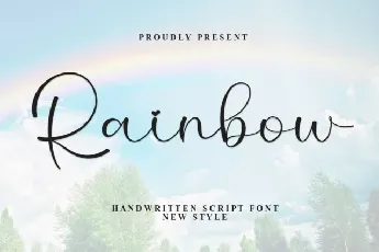 Rainbow Calligraphy font