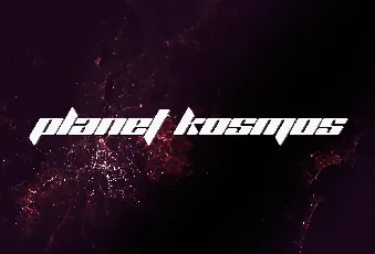 PLANET KOSMOS FONT font