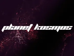 PLANET KOSMOS FONT font