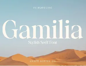 Gamilia Demo font