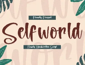 Selfworld font