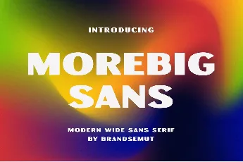 Morebig Sans font