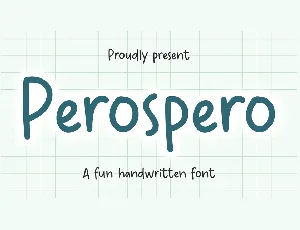 Perospero font