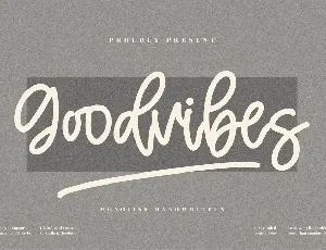 Goodvibes font