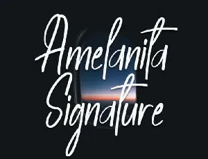 Amelanita Signature Script font