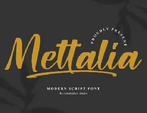 Mettalia font