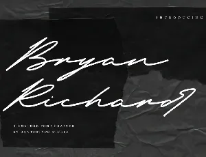 Bryan Richard font