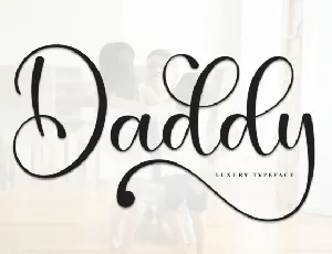 Daddy Script font